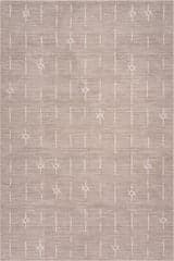 Isolated view of Sand Rectangle Fenni Moroccan Washable Rug, showcasing its design