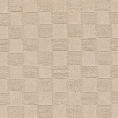 Linthea Modern Checkered Handmade Wool Rug Swatch | Ivory
