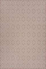 Isolated view of Tan Rectangle Inkala Bohemian Diamond Indoor/Outdoor Rug, showcasing its design