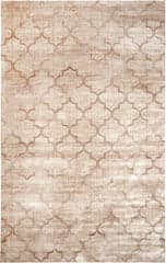Isolated view of Ivory Rectangle Trellis Rug, showcasing its design