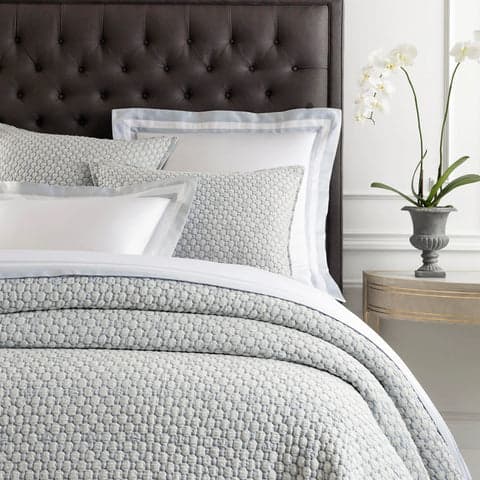 Lodi Matelasse Coverlet | Blue