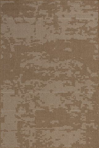 Isolated view of Green Rectangle Kaveri Modern Abstract Indoor/Outdoor Rug, showcasing its design