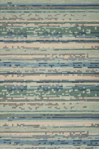Maraza Modern Geometric Indoor Rug | Blue