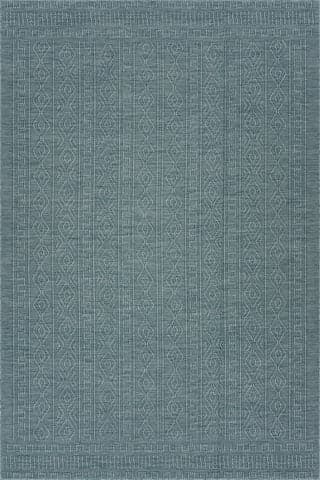 Isolated view of Aqua Runner Eiraz Contemporary Solid Indoor/Outdoor Rug, showcasing its design