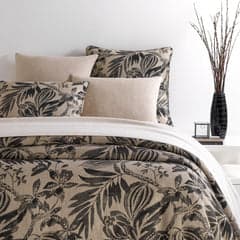 Antigua Linen Duvet Cover | Black