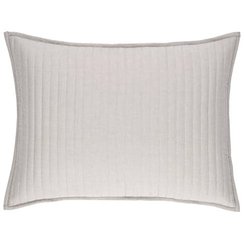 Cozy Cotton Quilted Sham | Dove Grey