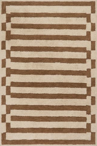 Velaina Handmade Washable Wool Rug | Tan