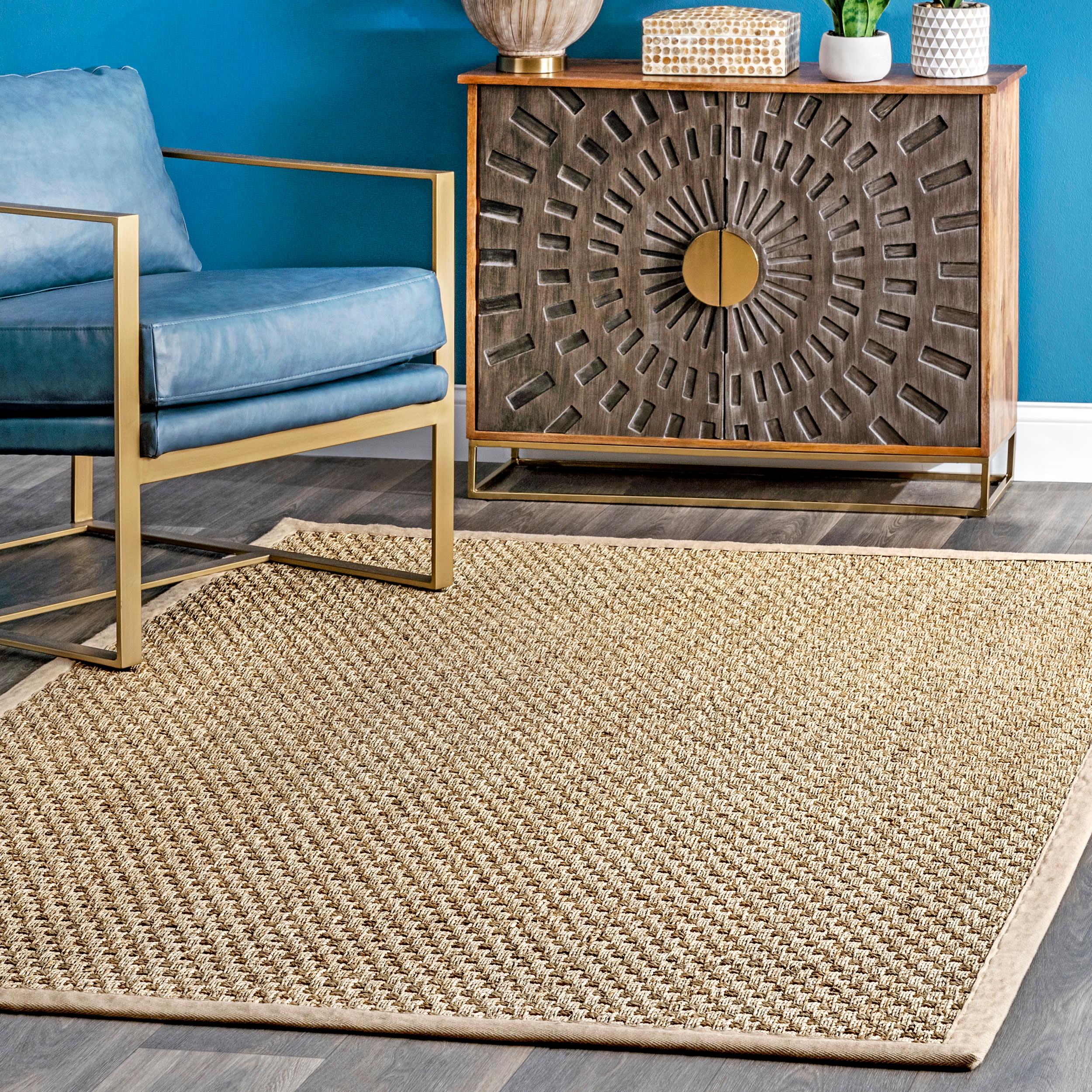 Checker Weave Seagrass Rug | Natural – Rugs USA