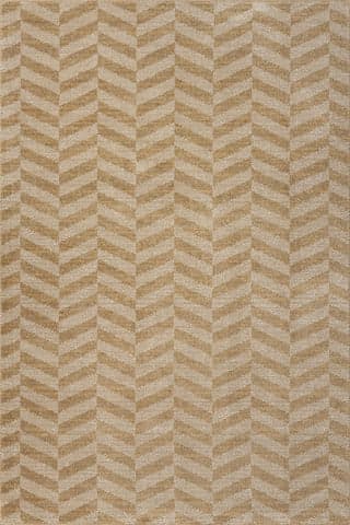 Isolated view of Tan Rectangle Offsetter Modern Striped Rug, showcasing its design