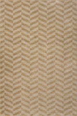 Isolated view of Tan Rectangle Offsetter Modern Striped Rug, showcasing its design