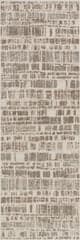 Isolated view of Beige Runner Dahlia Modern Abstract Area Rug, showcasing its design