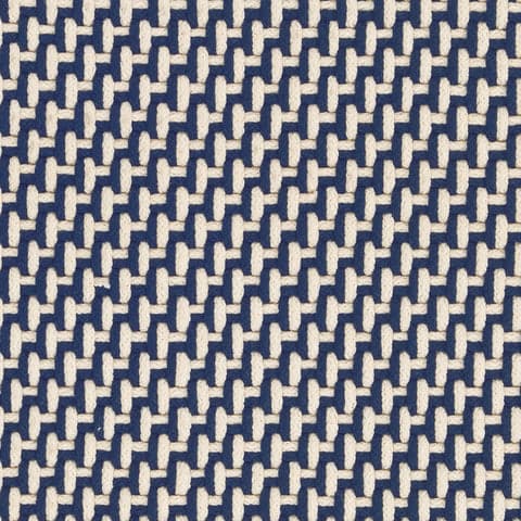Two-Tone Rope Handwoven Indoor/Outdoor Rug Swatch | Navy/Ivory