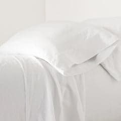 Luna Linen Sheet Set | White