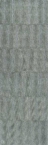 Isolated view of Hunter Green Runner Starke Broken Stripe Wool Rug, showcasing its design