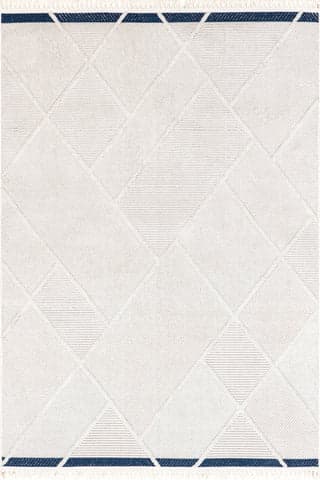 Isolated view of Beige Rectangle Maddie Geometric Modern Rug, showcasing its design