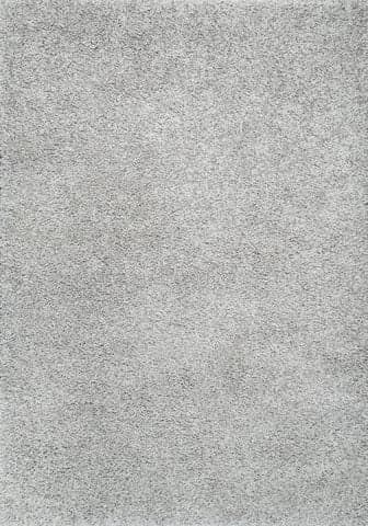 Isolated view of Grey Rectangle Plus Shag Rug, showcasing its design