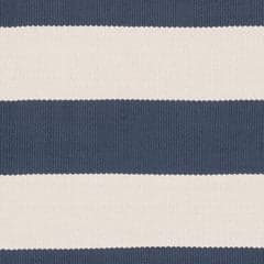 Banks Stripe Handwoven Indoor/Outdoor Rug Swatch | Navy