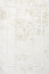 Isolated view of Off White Rectangle Amberly Solid Cloud Washable Rug, showcasing its design