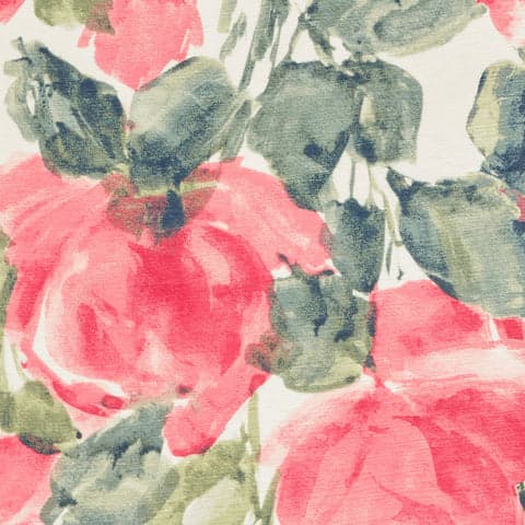 Pretty Peonies Machine Washable Rug Swatch | Multi