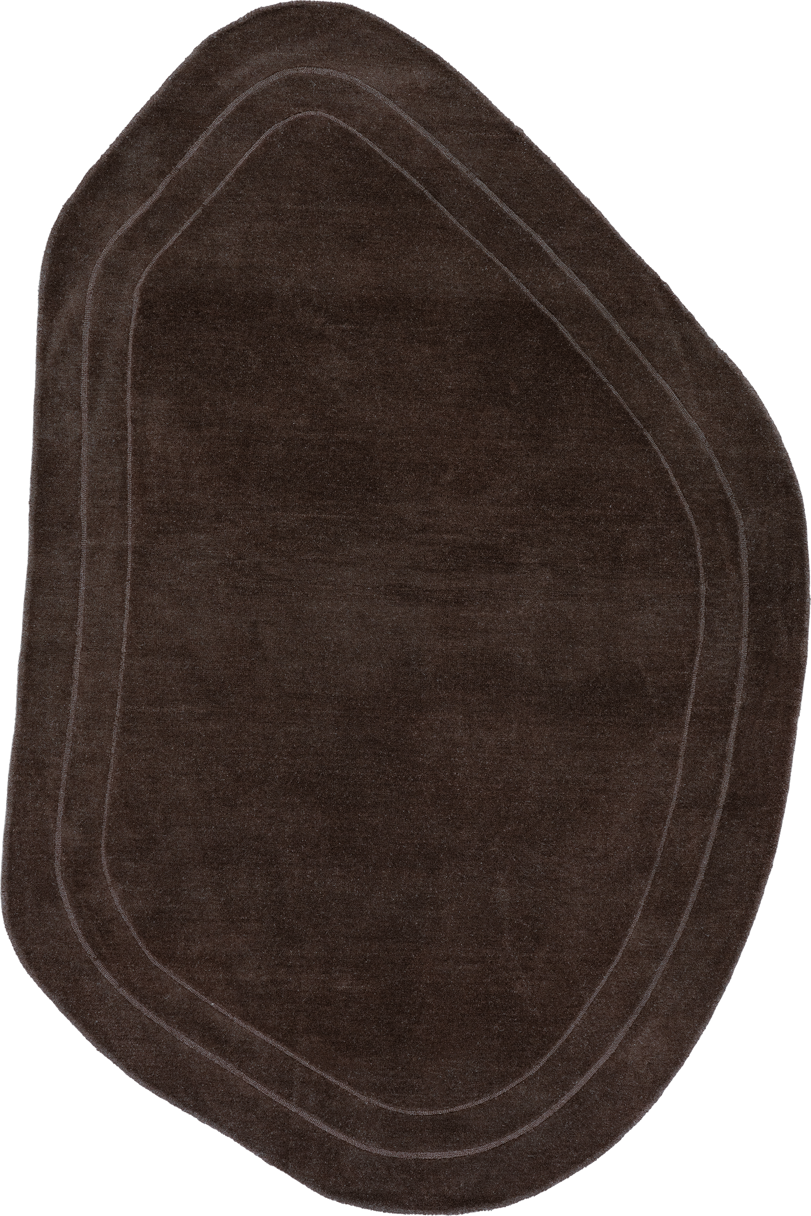 Canyon Abstract Wool Rug | Dark Brown