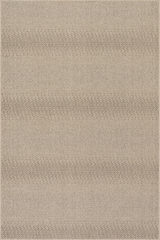 Isolated view of Sand Rectangle Ondine Modern Striped Indoor/Outdoor Rug, showcasing its design