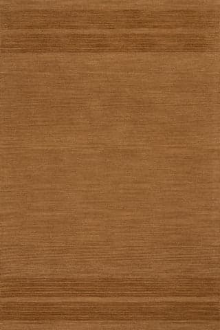 Cotina Modern Bordered Handmade Wool Rug | Amber