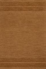 Cotina Modern Bordered Handmade Wool Rug | Amber