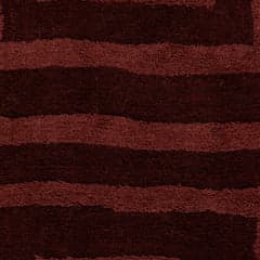 Isolated view of Burgundy Swatch Shevina Handmade Washable Wool Rug, showcasing its design