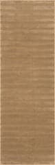 Isolated view of Sand Runner Syra Striped Plush Textured Washable Rug, showcasing its design
