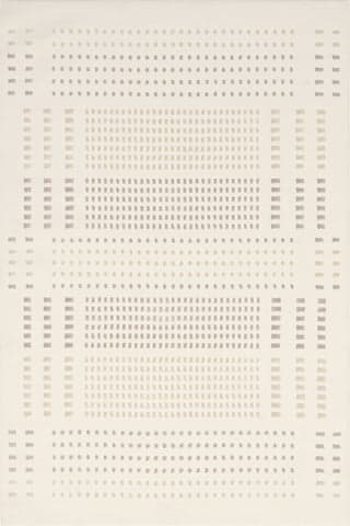 Isolated view of Cream/Grey Rectangle Asbury Plush Textured Washable Rug, showcasing its design