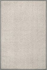 Isolated view of Grey Rectangle Aisha Monochrome Texture Rug, showcasing its design