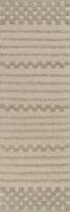 Isolated view of Grey Runner Nubi Bohemian Striped Hand Woven Rug, showcasing its design