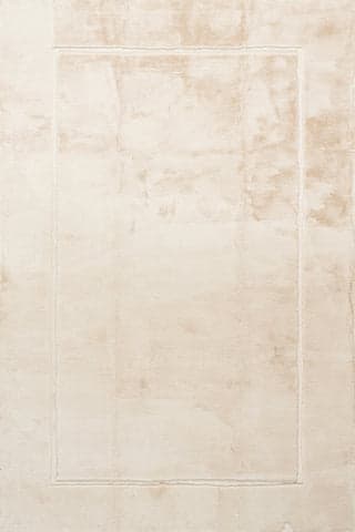 Isolated view of Sand Rectangle Amberly Solid Cloud Washable Rug, showcasing its design