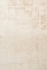 Isolated view of Sand Rectangle Amberly Solid Cloud Washable Rug, showcasing its design