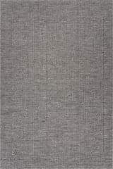 Isolated view of Grey Runner Tesnia Modern Solid Indoor/Outdoor Rug, showcasing its design