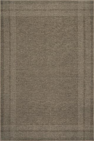 Isolated view of Brown Rectangle Bedford Soft Plaid Washable Rug, showcasing its design