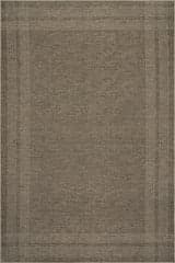 Isolated view of Brown Rectangle Bedford Soft Plaid Washable Rug, showcasing its design