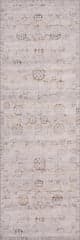Isolated view of Beige Runner Jolen Traditional Washable Rug, showcasing its design