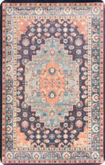 Isolated view of Blue Rectangle Persian Medallion Anti-Fatigue Mat, showcasing its design