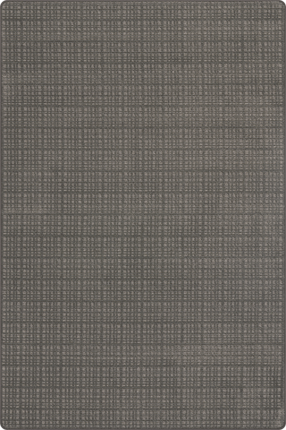 Isolated view of Charcoal Rectangle Stilt Micro-Crosshatch Custom Rug, showcasing its design