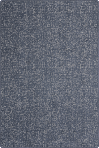 Isolated view of Navy Rectangle Kingbird Mottled Custom Rug, showcasing its design