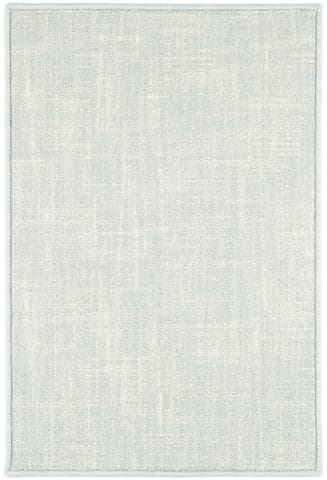 Crosshatch Hand Micro Hooked Wool Custom Rug | Sky
