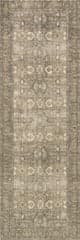 Isolated view of Green Runner Chester Antiqued Jute-Blend Rug, showcasing its design