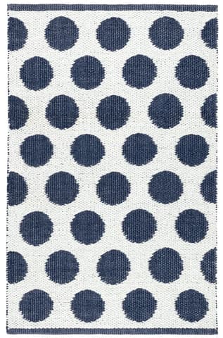 Dot Handwoven Indoor/Outdoor Rug | Navy