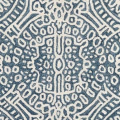 Temple Hand Micro Hooked Wool Rug Swatch | Ink