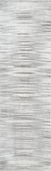 Isolated view of Grey Runner Delaney Fading Pinstripes Rug, showcasing its design