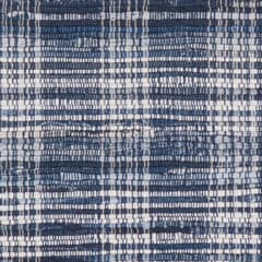 Denim Plaid Machine Washable Rug Swatch | Blue
