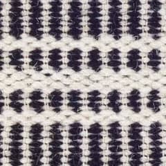 Malta Handwoven Wool Rug Swatch | Black/Ivory