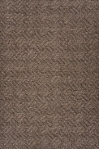Isolated view of Brown Runner Nahla Modern Diamond Indoor/Outdoor Rug, showcasing its design