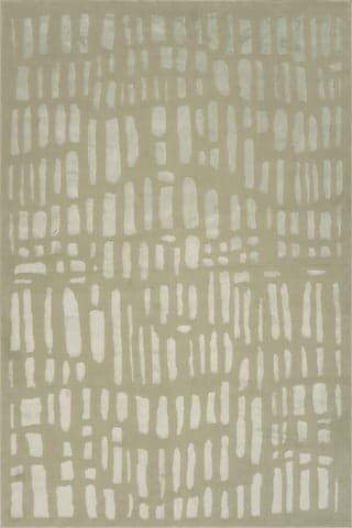 Isolated view of Light Green Rectangle Summit Plush Textured Washable Rug, showcasing its design